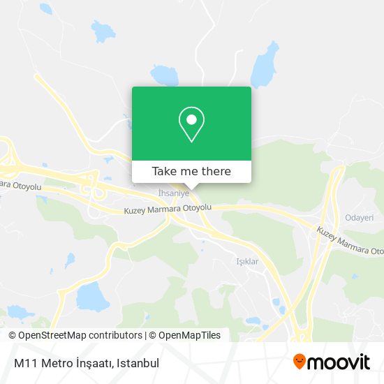 M11 Metro İnşaatı map