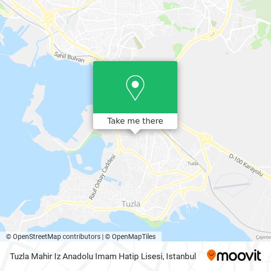 Tuzla Mahir Iz Anadolu Imam Hatip Lisesi map