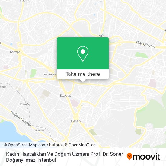 Kadın Hastalıkları Ve Doğum Uzmanı Prof. Dr. Soner Doğanyılmaz map