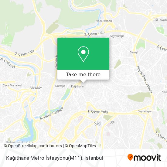 Kağıthane Metro İstasyonu(M11) map