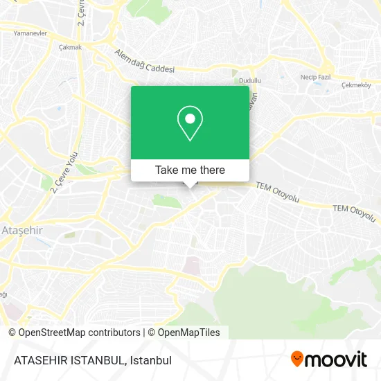 ATASEHIR ISTANBUL map