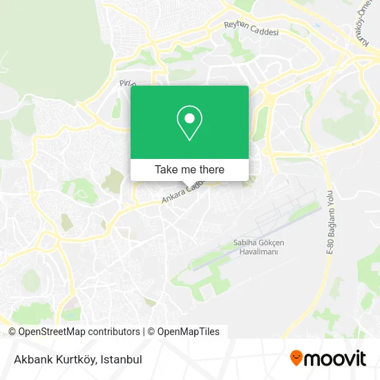 Akbank Kurtköy map