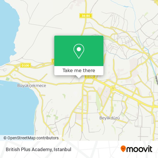 British Plus Academy map