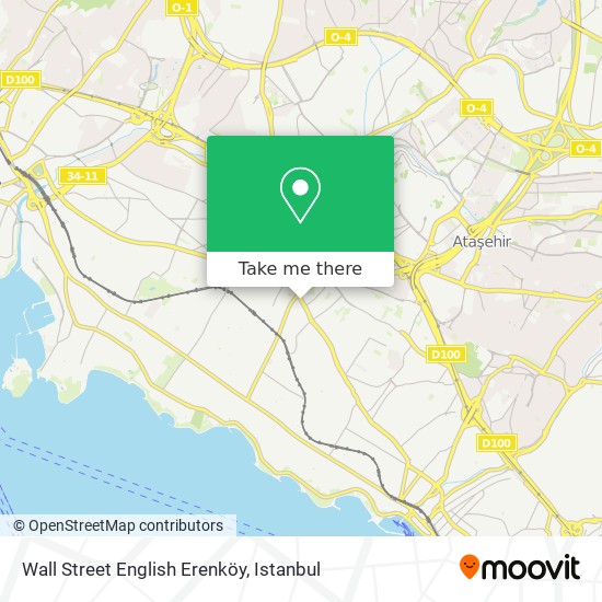 Wall Street English Erenköy map