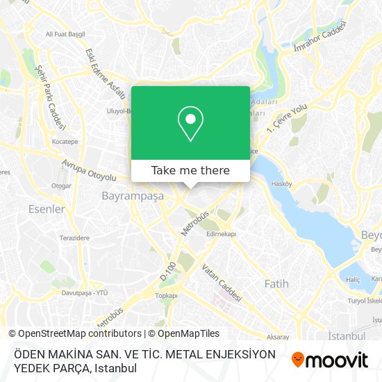 ÖDEN MAKİNA SAN. VE TİC.  METAL ENJEKSİYON YEDEK PARÇA map