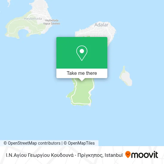 Ι.Ν.Αγίου Γεωργίου Κουδουνά - Πρίγκηπος map