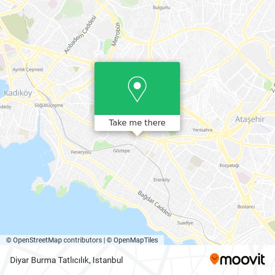 how to get to diyar burma tatlicilik in goztepe kadikoy by bus train metro cable car or ferry