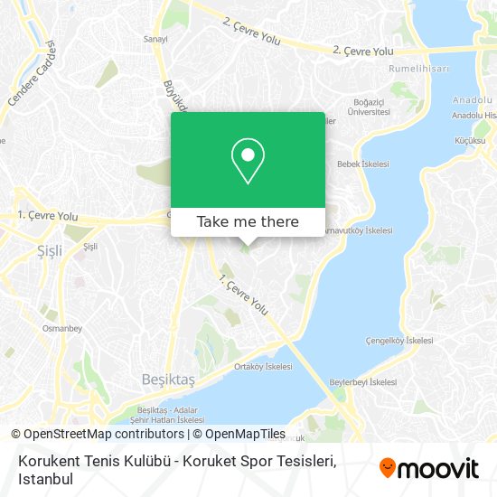Korukent Tenis Kulübü - Koruket Spor Tesisleri map