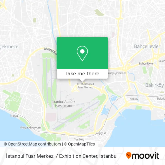 İstanbul Fuar Merkezi / Exhibition Center map