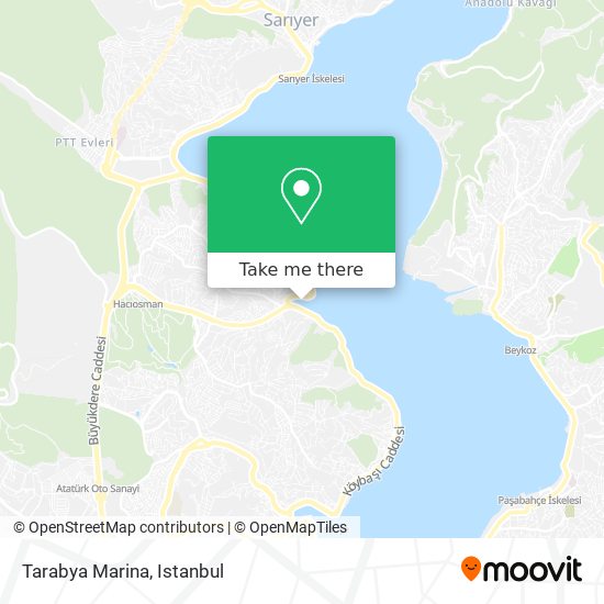 Tarabya Marina map