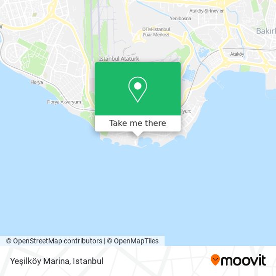 Yeşilköy Marina map