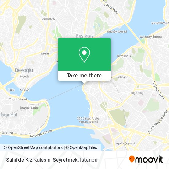 Sahil'de Kız Kulesini Seyretmek map