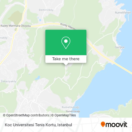 Koc Universitesi Tenis Kortu map