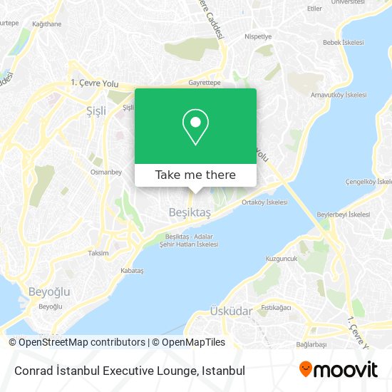 Conrad İstanbul Executive Lounge map