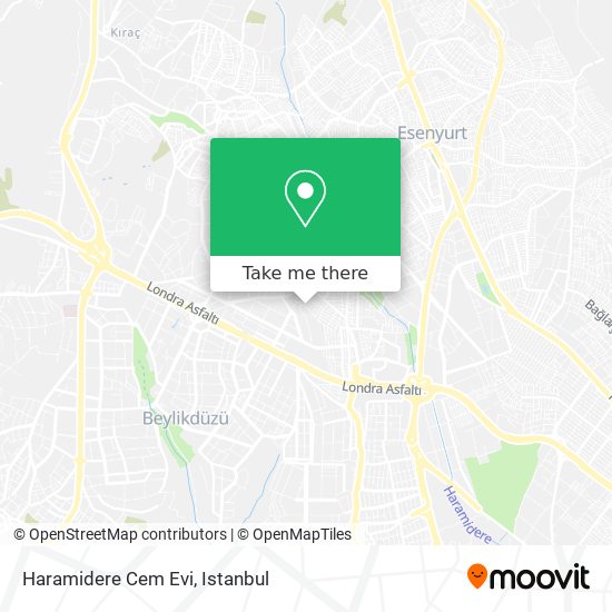 Haramidere Cem Evi map