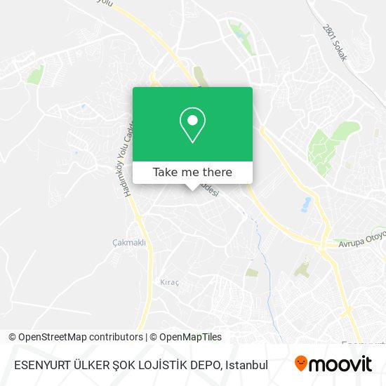 ESENYURT ÜLKER ŞOK LOJİSTİK DEPO map