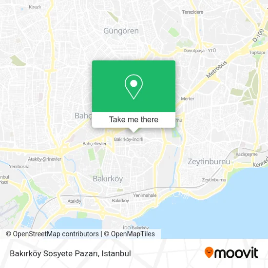 Bakırköy Sosyete Pazarı map