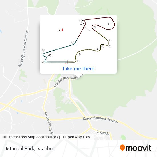 İstanbul Park map
