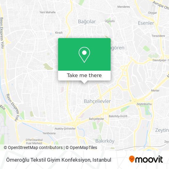 Ömeroğlu Tekstil Giyim Konfeksiyon map