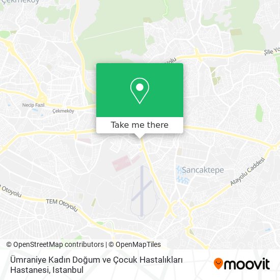 Ümraniye Kadın Doğum ve Çocuk Hastalıkları Hastanesi map