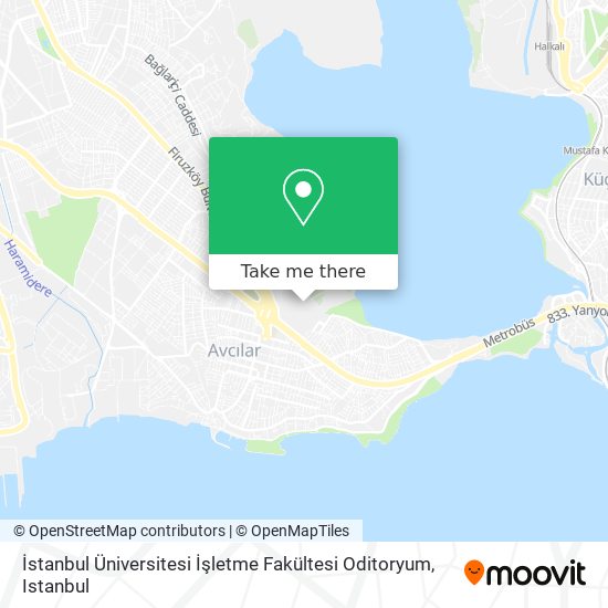 İstanbul Üniversitesi İşletme Fakültesi Oditoryum map