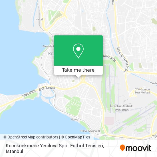 Kucukcekmece Yesilova Spor Futbol Tesisleri map