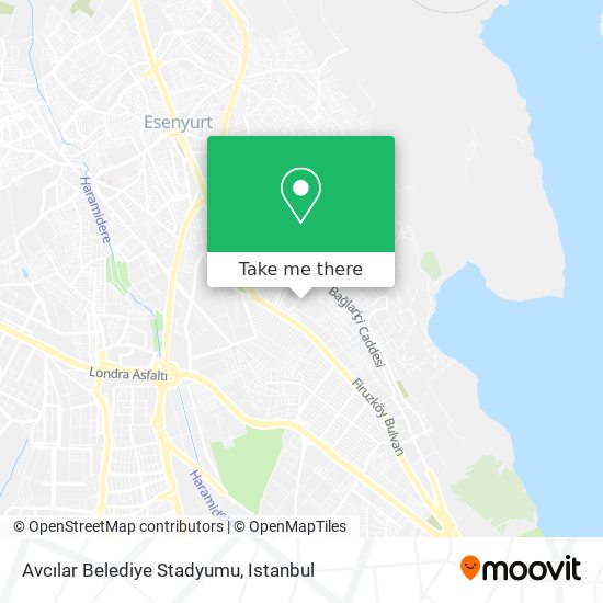 Avcılar Belediye Stadyumu map