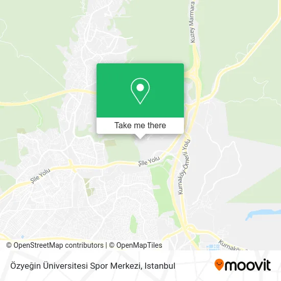 Özyeğin Üniversitesi Spor Merkezi map