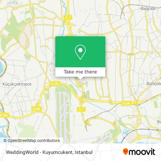 WeddingWorld - Kuyumcukent map