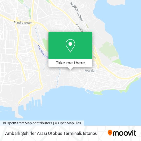 Ambarlı Şehirler Arası Otobüs Terminali map