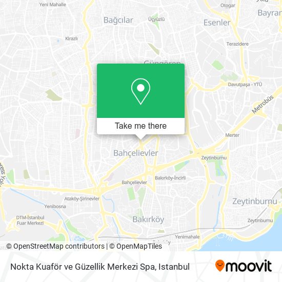 Nokta Kuaför ve Güzellik Merkezi Spa map