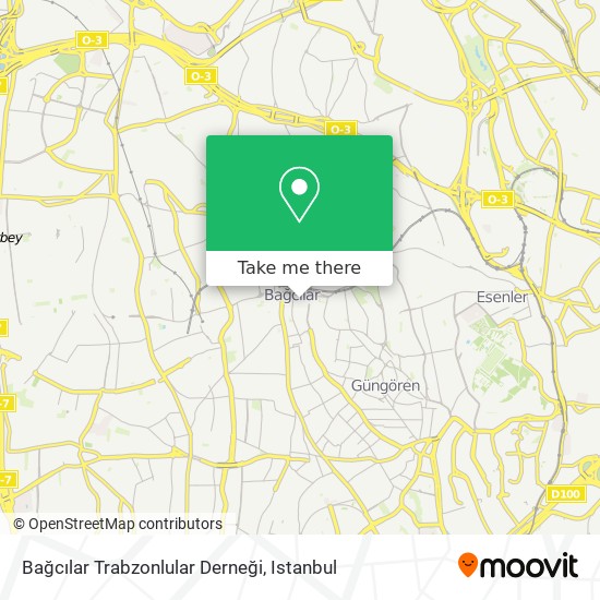 Bağcılar Trabzonlular Derneği map