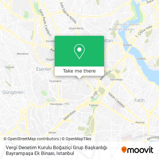 Vergi Denetim Kurulu Boğaziçi Grup Başkanlığı Bayrampaşa Ek Binası map