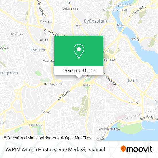 AVPİM Avrupa Posta İşleme Merkezi map