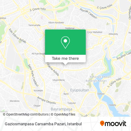 Gaziosmanpasa Carsamba Pazari map
