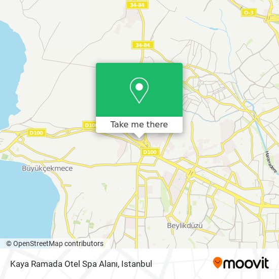 Kaya Ramada Otel  Spa Alanı map