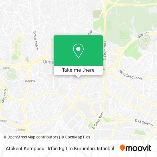 Atakent Kampüsü | İrfan Eğitim Kurumları map