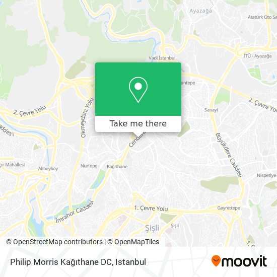 Philip Morris Kağıthane DC map