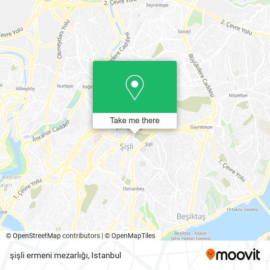 şişli ermeni mezarlığı map