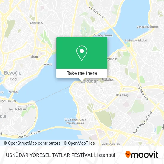 ÜSKÜDAR YÖRESEL TATLAR FESTİVALİ map