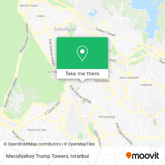 Mecidiyekoy Trump Towers map