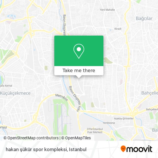 hakan şükür spor kompleksi map
