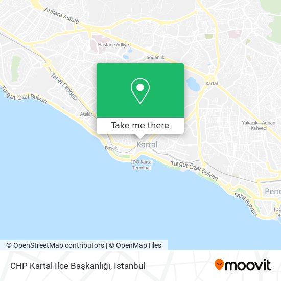 CHP Kartal Ilçe Başkanlığı map