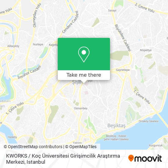 KWORKS / Koç Üniversitesi Girişimcilik Araştırma Merkezi map