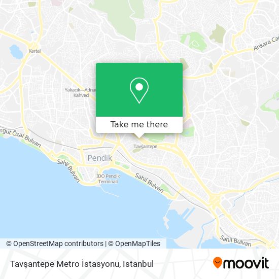 Tavşantepe Metro İstasyonu map