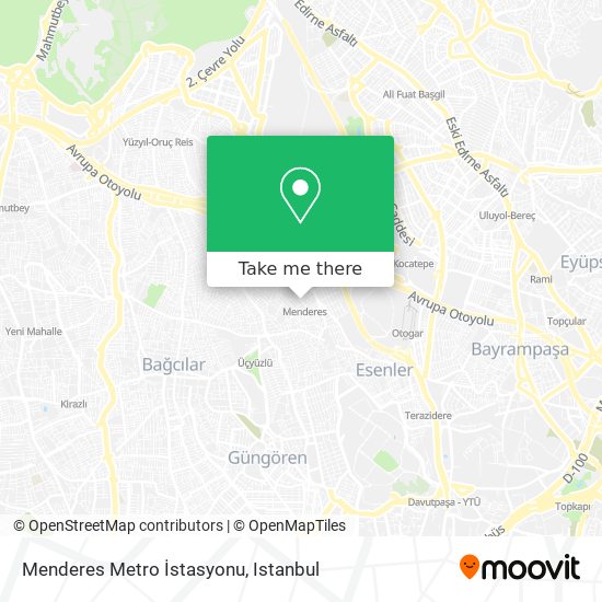 Menderes Metro İstasyonu map