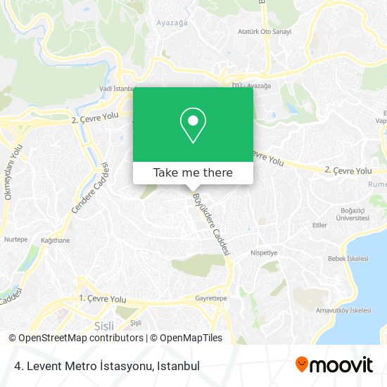 4. Levent Metro İstasyonu map