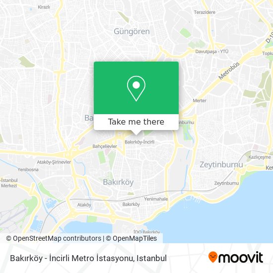 Bakırköy - İncirli Metro İstasyonu map