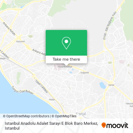 Istanbul Anadolu Adalet Sarayı E Blok Baro Merkez map