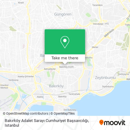 Bakırköy Adalet Sarayı Cumhuriyet Başsavcılığı map